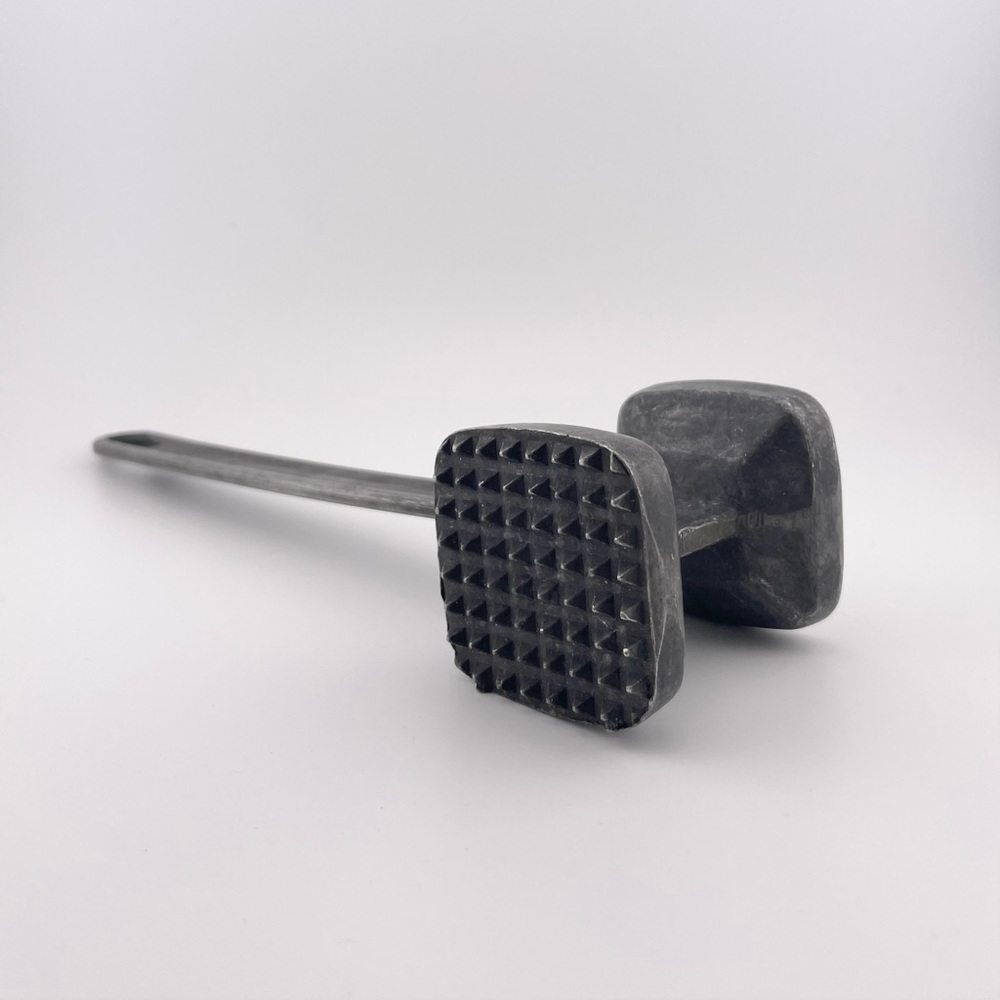 Vintage, Silver Meat Tenderizer Two Sided Hammer Mallet Tool